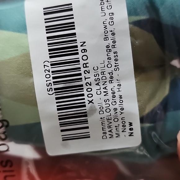 Nwt Dammit Doll Marvelous Mandrill - Picture 5 of 6